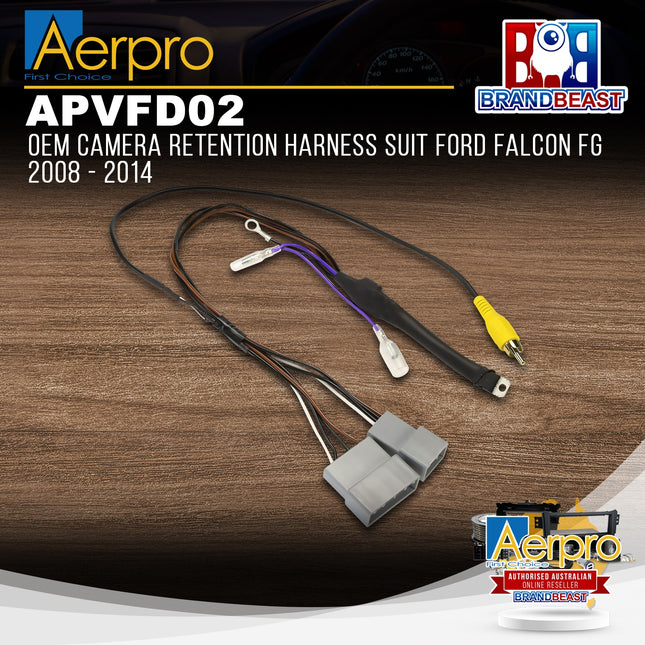 Aerpro APVFD02 OEM Camera Retention Harness Suit Ford Falcon FG 2008 - 2014