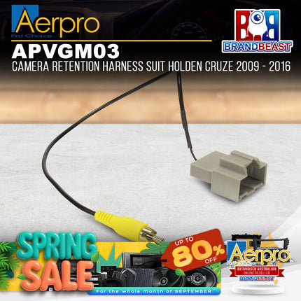 Aerpro APVGM03 Camera Retention Harness Suit Holden Cruze 2009 - 2016