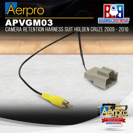 Aerpro APVGM03 Camera Retention Harness Suit Holden Cruze 2009 - 2016