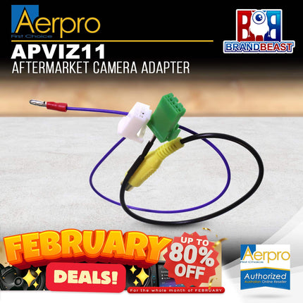 Aerpro APVIZ11 Aftermarket Camera Adapter to Suit Isuzu D-Max/MU-X