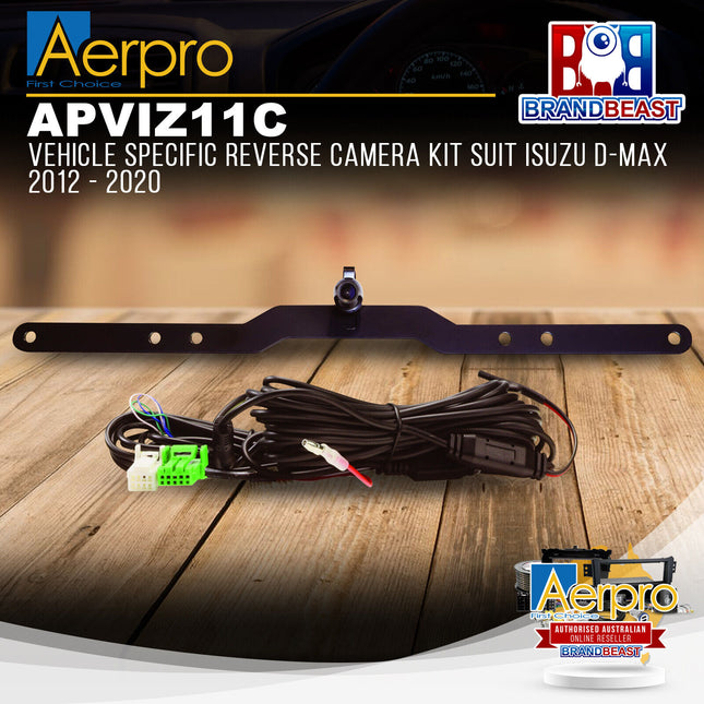 Aerpro APVIZ11C Vehicle Specific Reverse Camera Kit Suit Isuzu D-Max 2012 - 2020