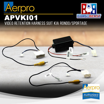 Aerpro APVKI01 Reverse Video Camera Retention Harness Suit Kia Various Vehicles