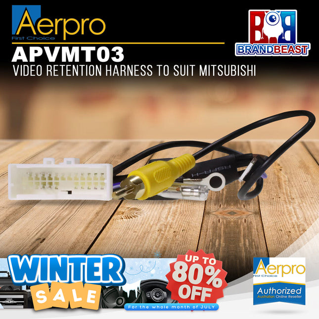 Aerpro APVMT03 Video Retention Harness to Suit Mitsubishi Pajero