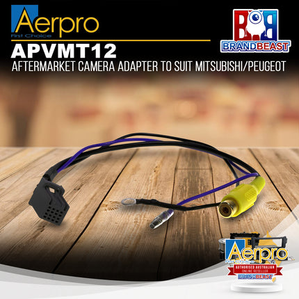 Aerpro APVMT12 Aftermarket Camera Adapter Suit Mitsubishi/Peugeot