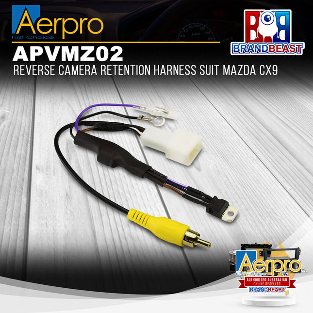Aerpro APVMZ02 Reverse Camera Retention Harness Suit Mazda CX5 & CX9