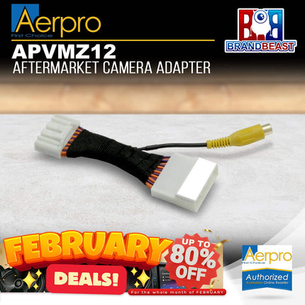 Aerpro APVMZ12 Aftermarket Camera Adaptor to Suit Mazda