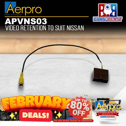 Aerpro APVNS03 Video Retention Harness to Suit Nissan Skyline