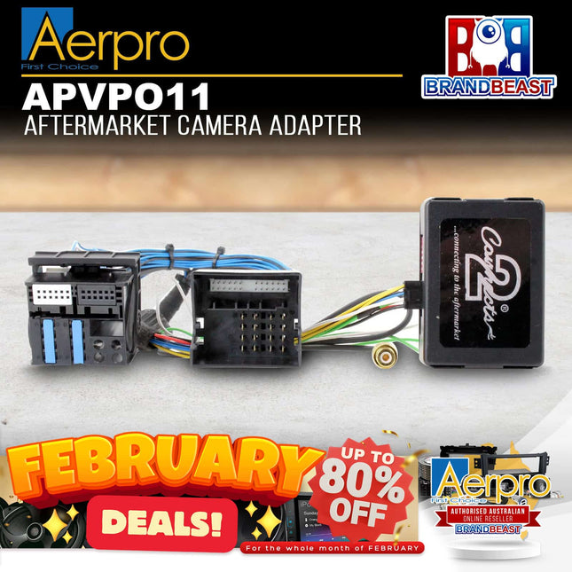 Aerpro APVPO11 Aftermarket Camera Adapter Harness to Suit Porsche