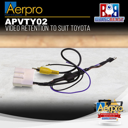 Aerpro APVTY02 Video Retention Harness Suit Various Toyota Vehicles