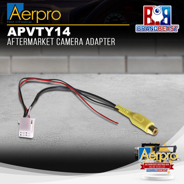 Aerpro APVTY14 Aftermarket Camera Adapter To Suit Toyota
