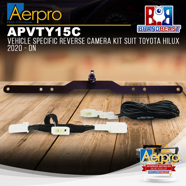 Aerpro APVTY15C Vehicle Specific Reverse Camera Kit Suit Toyota Hilux 2020 - ON