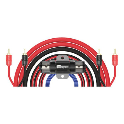 Aerpro APW44 4 Channel 4GA Amplifier Install Kit 900W CCA