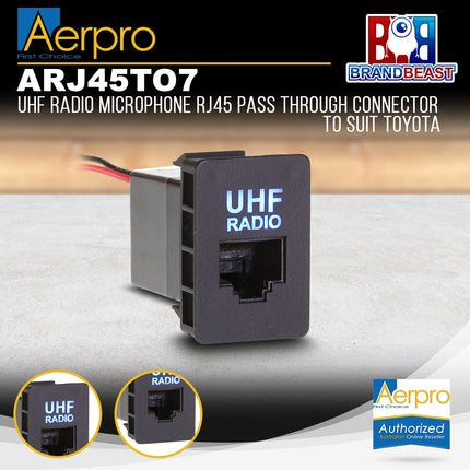 Aerpro ARJ45TO7 Panel Adapater Socket RJ45 to Suit Toyota