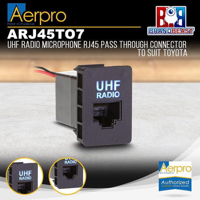 Aerpro ARJ45TO7 Panel Adapater Socket RJ45 to Suit Toyota