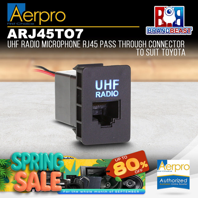 Aerpro ARJ45TO7 Panel Adapater Socket RJ45 to Suit Toyota