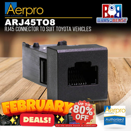 Aerpro ARJ45TO8 RJ45 Connector to Suit Toyota Vehicles