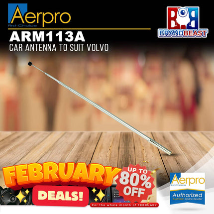 Aerpro Arm113A Car Antenna To Suit Volvo