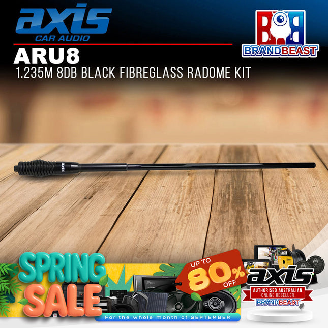 Axis ARU8 8db Black Fibreglass Radome Kit 1.235m