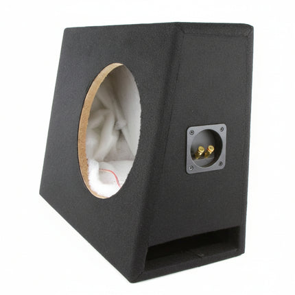 DNA ASC510SLSPB 10" Sealed Slimline Subwoofer Enclosure With Flat Back & Slot Port - Black