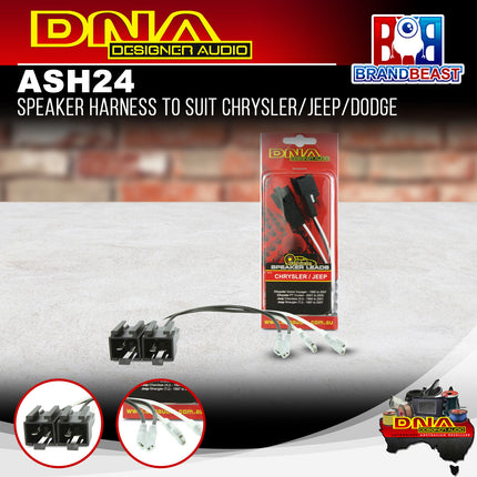 DNA ASH24 Speaker Harness to Suit Chrysler/Jeep/Dodge
