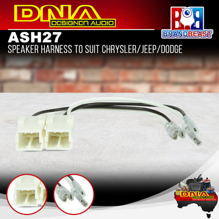 DNA ASH27 Speaker Harness To Suit Chrysler/Dodge