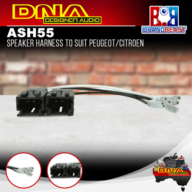 DNA ASH55 Speaker Harness to Suit Peugeot/Citroen