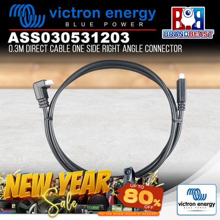 Victron Energy ASS030531203 0.3m Direct Cable One Side Right Angle Connector