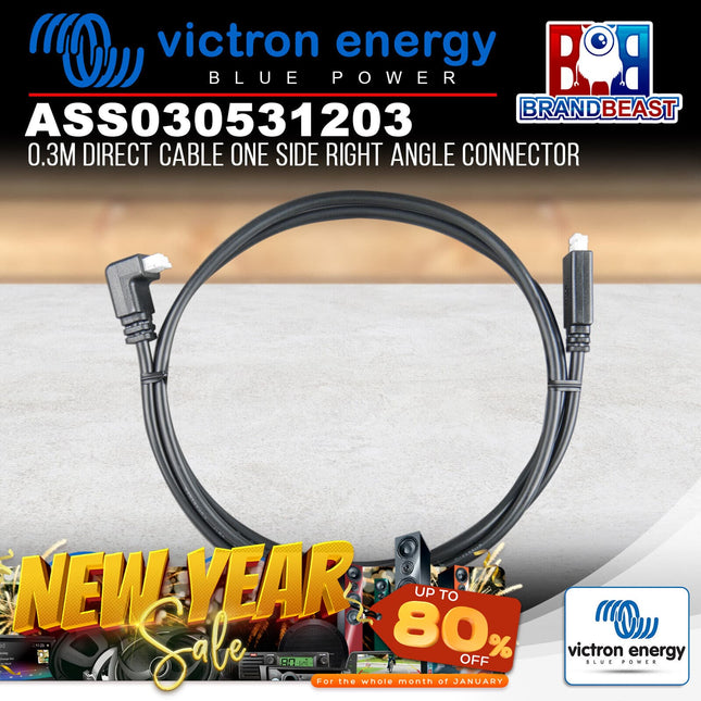 Victron Energy ASS030531203 0.3m Direct Cable One Side Right Angle Connector