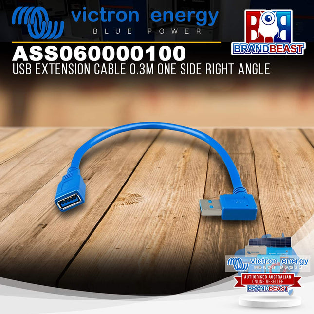 Victron Energy ASS060000100 USB Extension Cable 0.3m One Side Right Angle