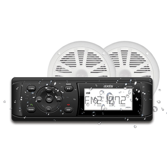 AXIS AT1912KIT - Marine Bluetooth Receiver with 6.5" Speakers Package