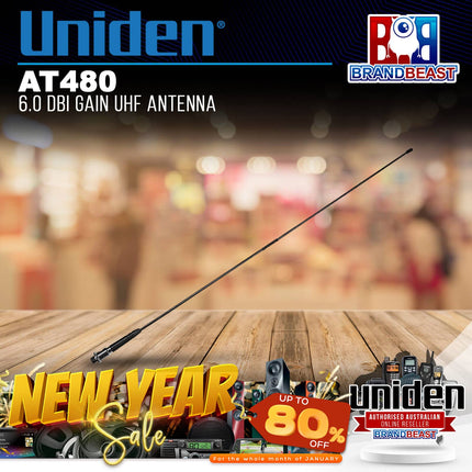 Uniden AT480 6.0 dBi Gain UHF Antenna