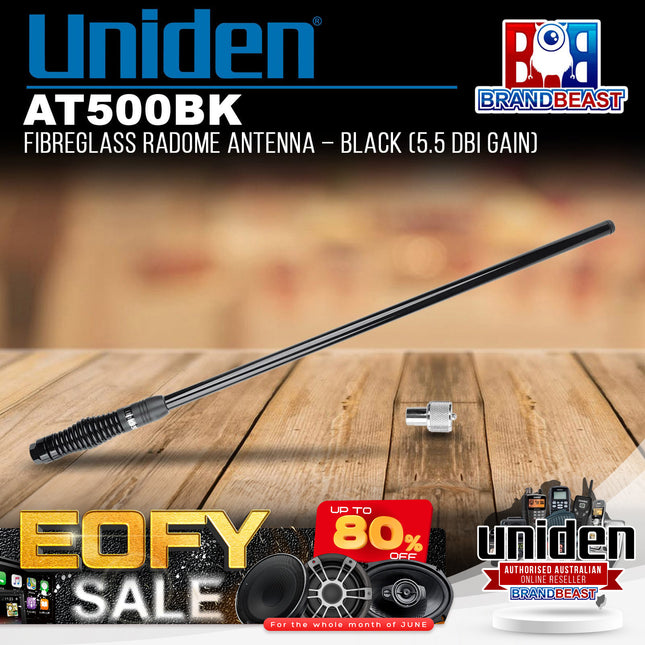 Uniden AT500BK 5.5 dBi Gain Fibreglass Radome Antenna Black