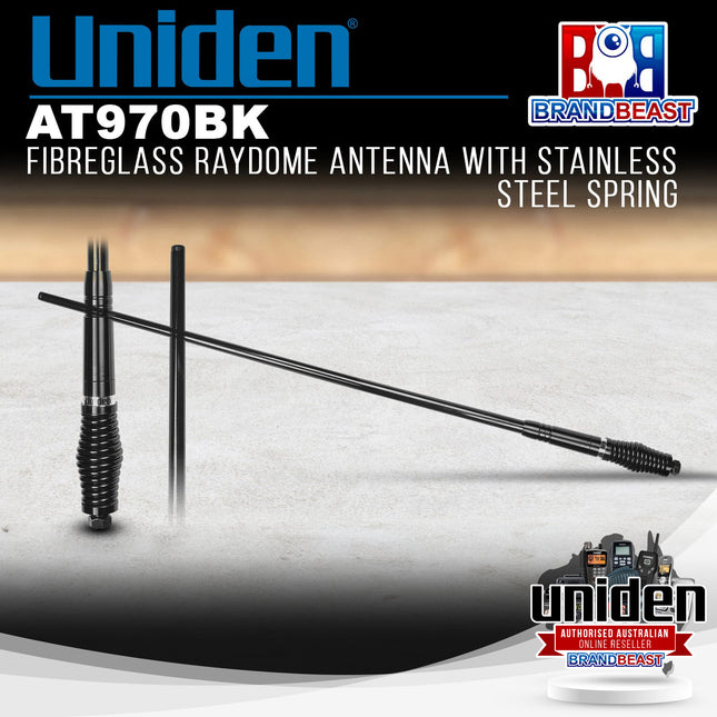 Uniden AT970BK 6.6 dBi Gain Black Fibreglass Raydome Antenna
