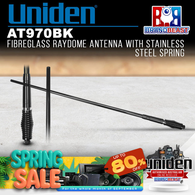 Uniden AT970BK 6.6 dBi Gain Black Fibreglass Raydome Antenna