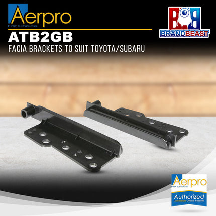 Aerpro ATB2GB Double DIN Facia Brackets to Suit Toyota/Subaru