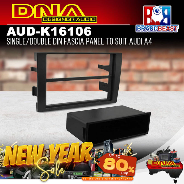 DNA AUD-K16106 Single/Double DIN Fascia Panel For Audi A4