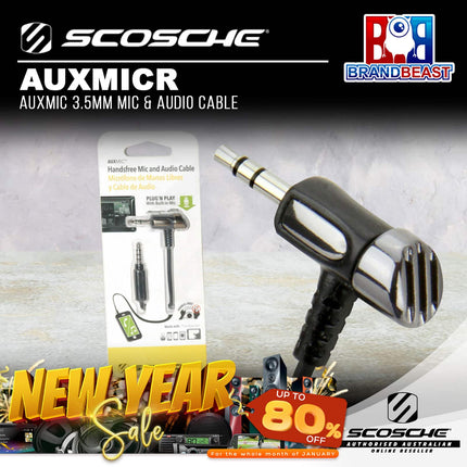 Scosche AUXMICR Auxmic 3.5mm Mic &amp; Audio Cable