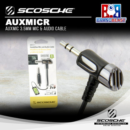 Scosche AUXMICR Auxmic 3.5mm Mic & Audio Cable