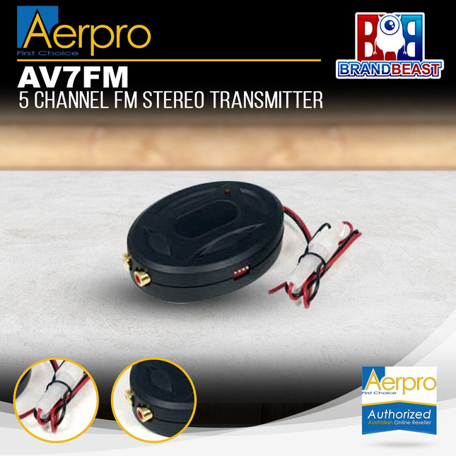 Aerpro AV7FM 5-Channel FM Stereo Transmitter