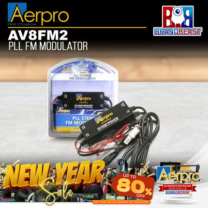 Aerpro AV8FM2 PLL Stereo FM Modulator