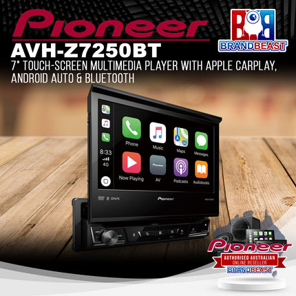 Pioneer AVH-Z7250BT 7" Multimedia Player w/ Apple CarPlay/Android Auto/Bluetooth