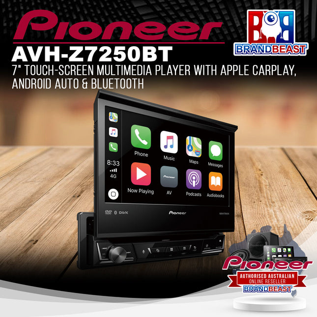 Pioneer AVH-Z7250BT 7" Multimedia Player w/ Apple CarPlay/Android Auto/Bluetooth