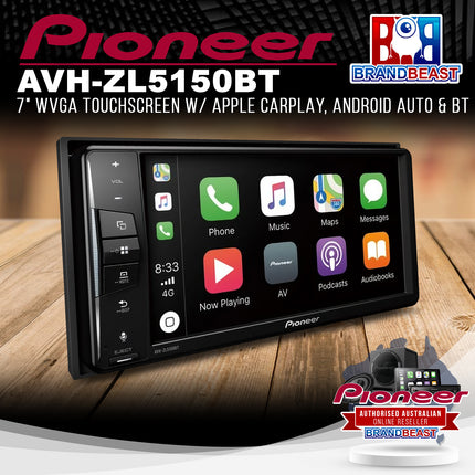 Pioneer AVH-ZL5150BT 7" Touch Screen Apple Carplay/Android Auto/Bluetooth Multimedia Player