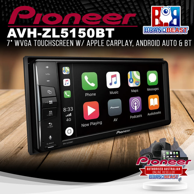 Pioneer AVH-ZL5150BT 7" Touch Screen Apple Carplay/Android Auto/Bluetooth Multimedia Player