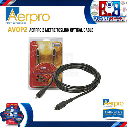 Aerpro AVOP2 2M Toslink Optical Cable