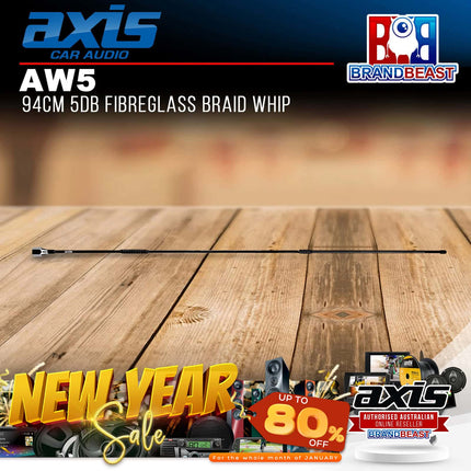 Axis AW5 5db Fibreglass Braid Whip 94cm