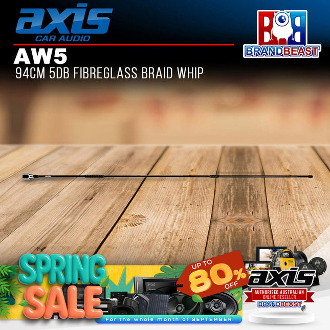Axis AW5 5db Fibreglass Braid Whip 94cm