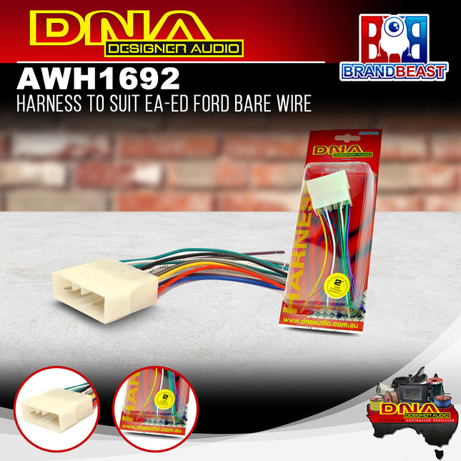 DNA AWH1692 Harness For EA-ED Ford Bare Wire