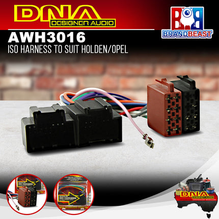 DNA AWH3016 ISO Harness to Suit Holden/Opel
