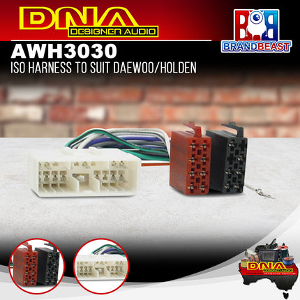 DNA AWH3030 ISO Harness to Suit Daewoo/Holden
